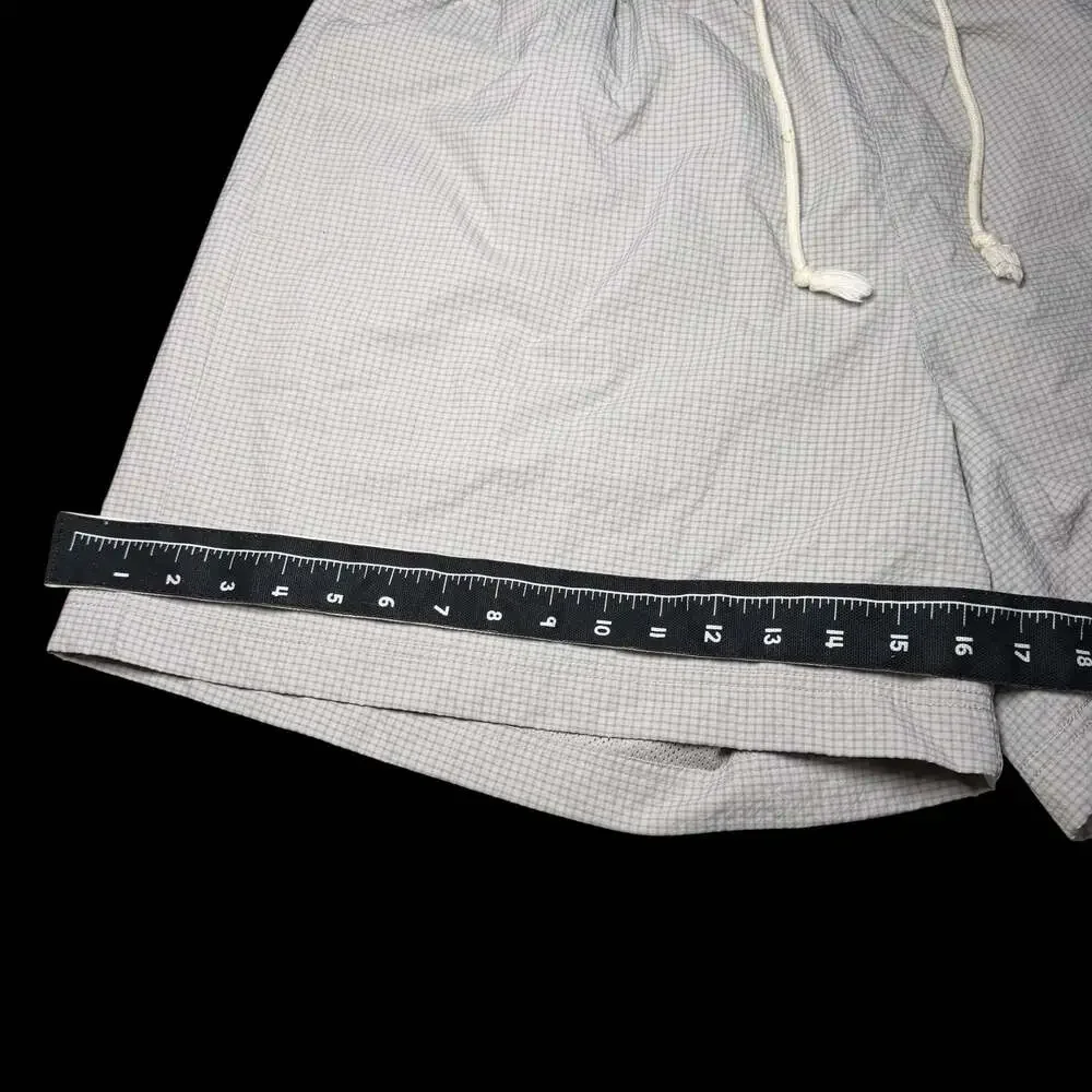 Nike Men's Woven Grid Check Swim Beach Trunks Shorts DM5281-012 XL
